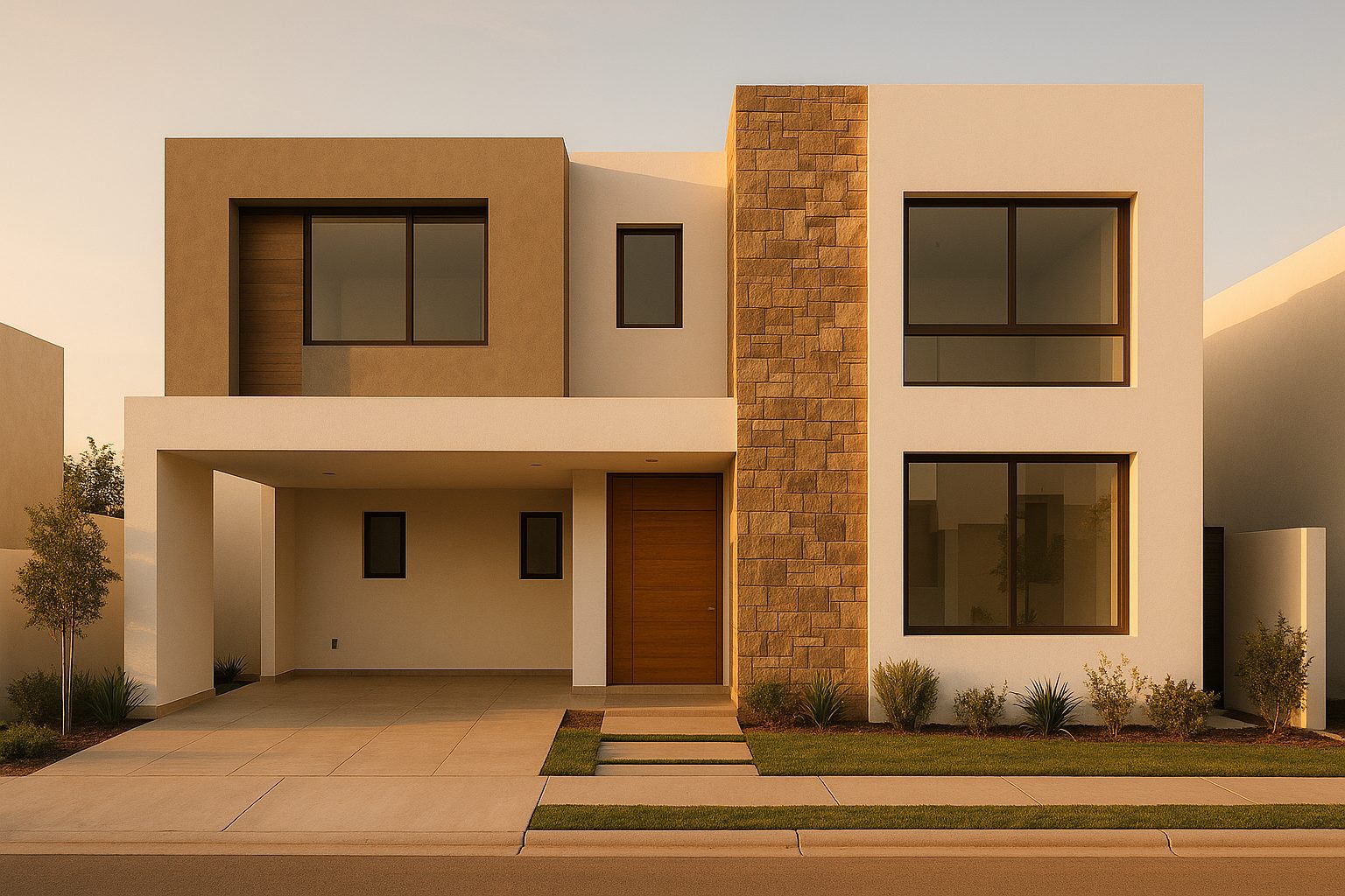 Muestra estilo residencial